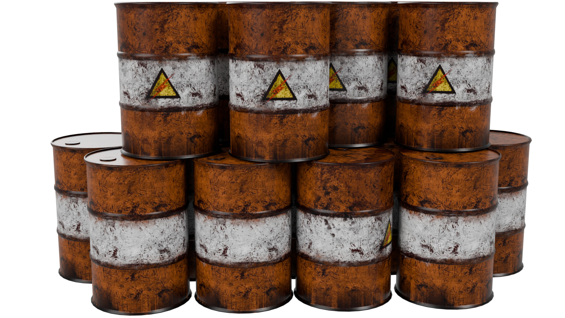 Oil Barrels 3D model_5