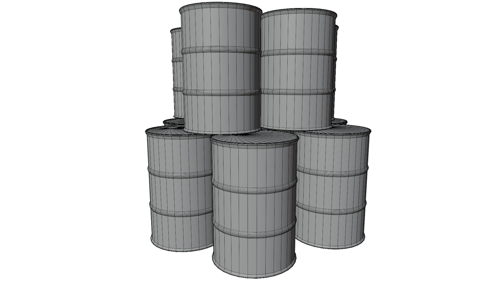 Oil Barrels 3D model_16