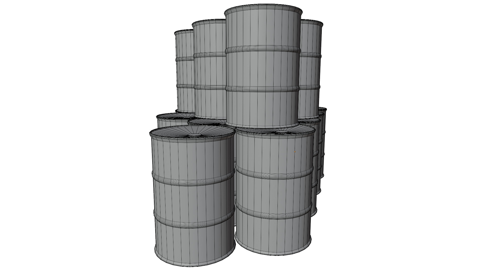 Oil Barrels 3D model_12