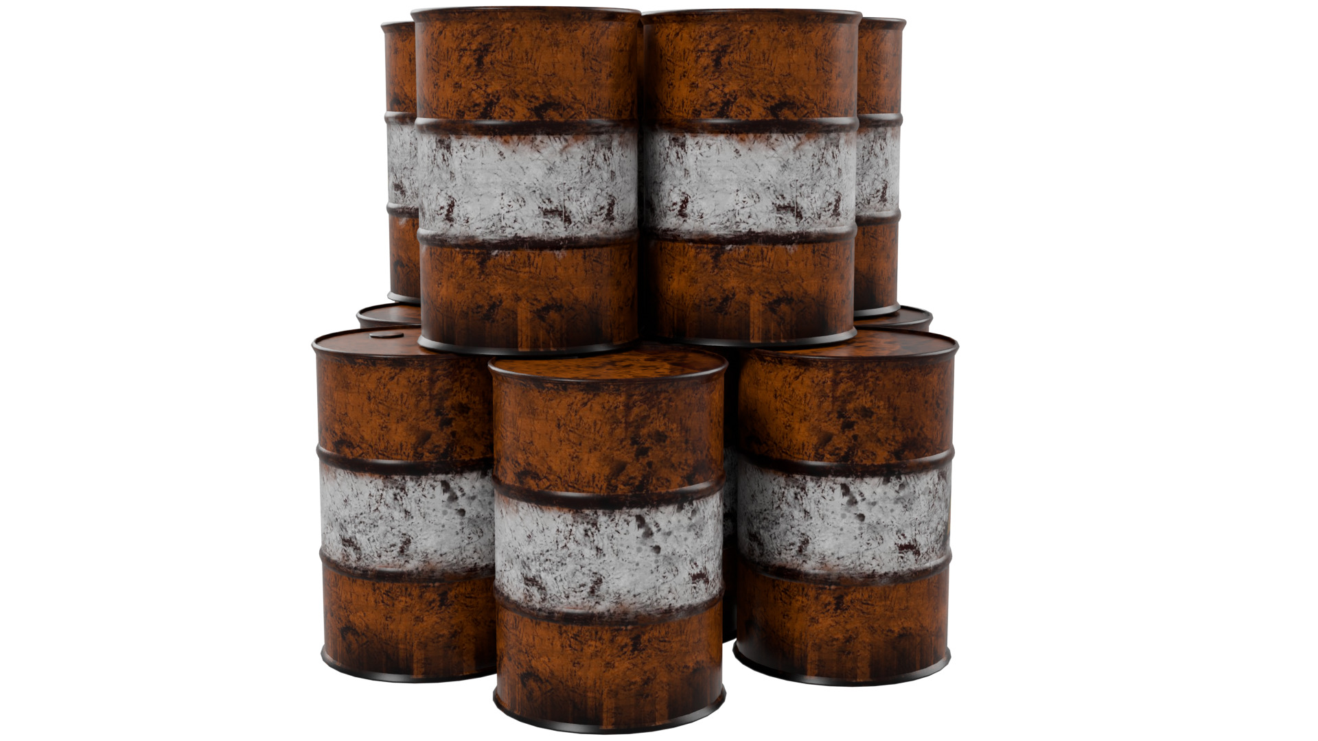 Oil Barrels 3D model_7