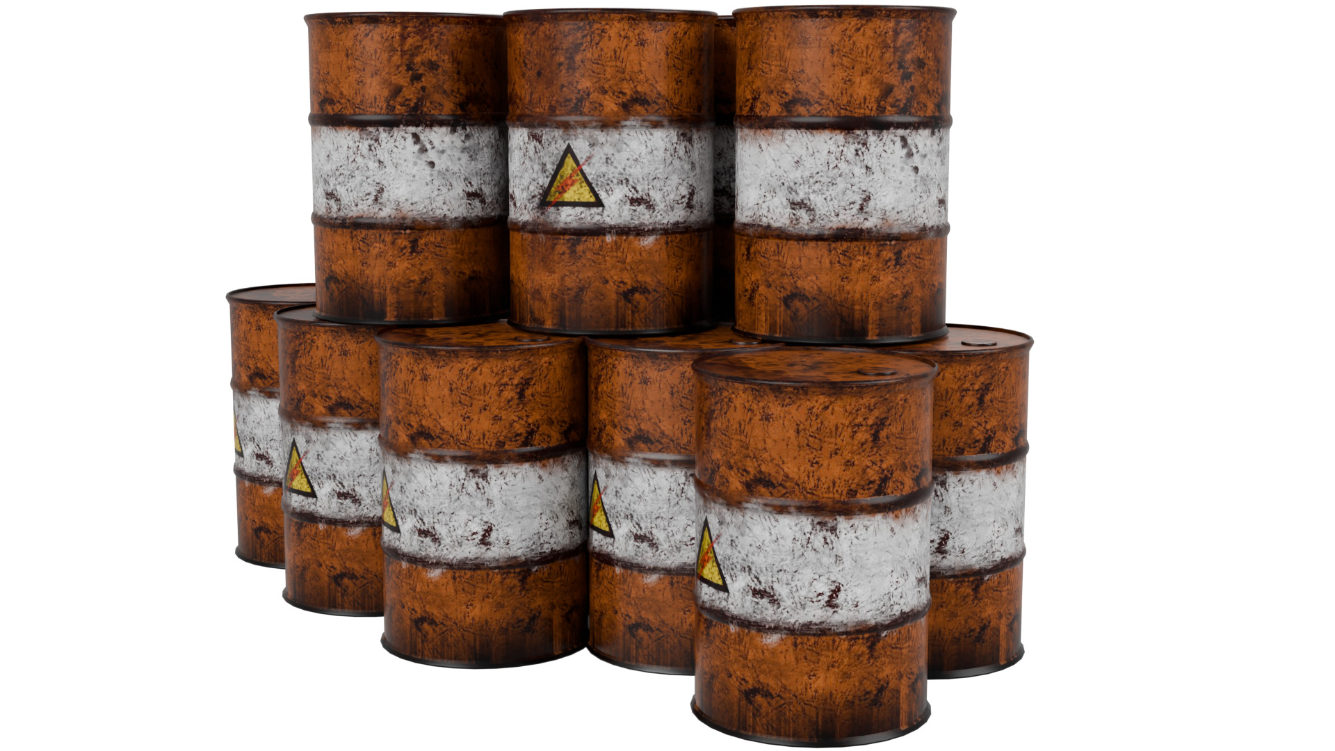 Oil Barrels 3D model_2