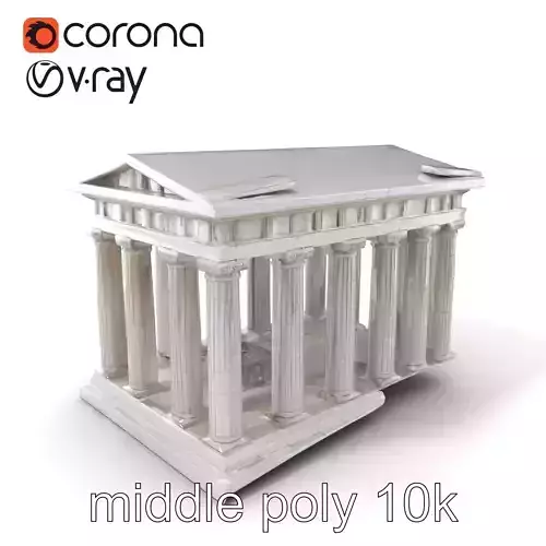 Greek Parthenon Marble Sculpture model pack Low-poly 3D model