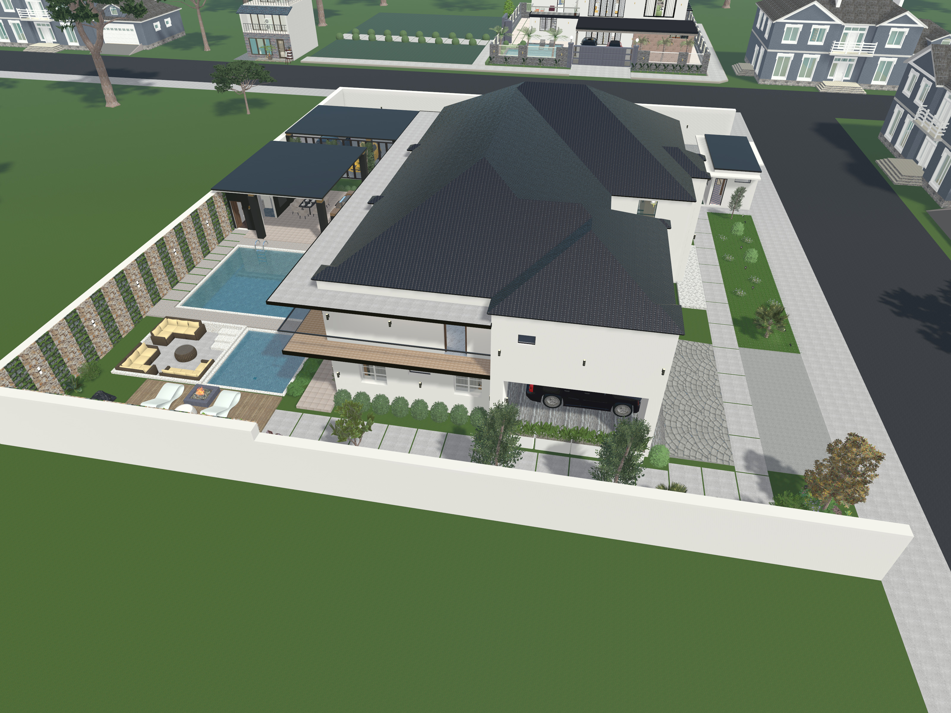 7 BEDROOM 2-STORY HOUSE 3D print model_7