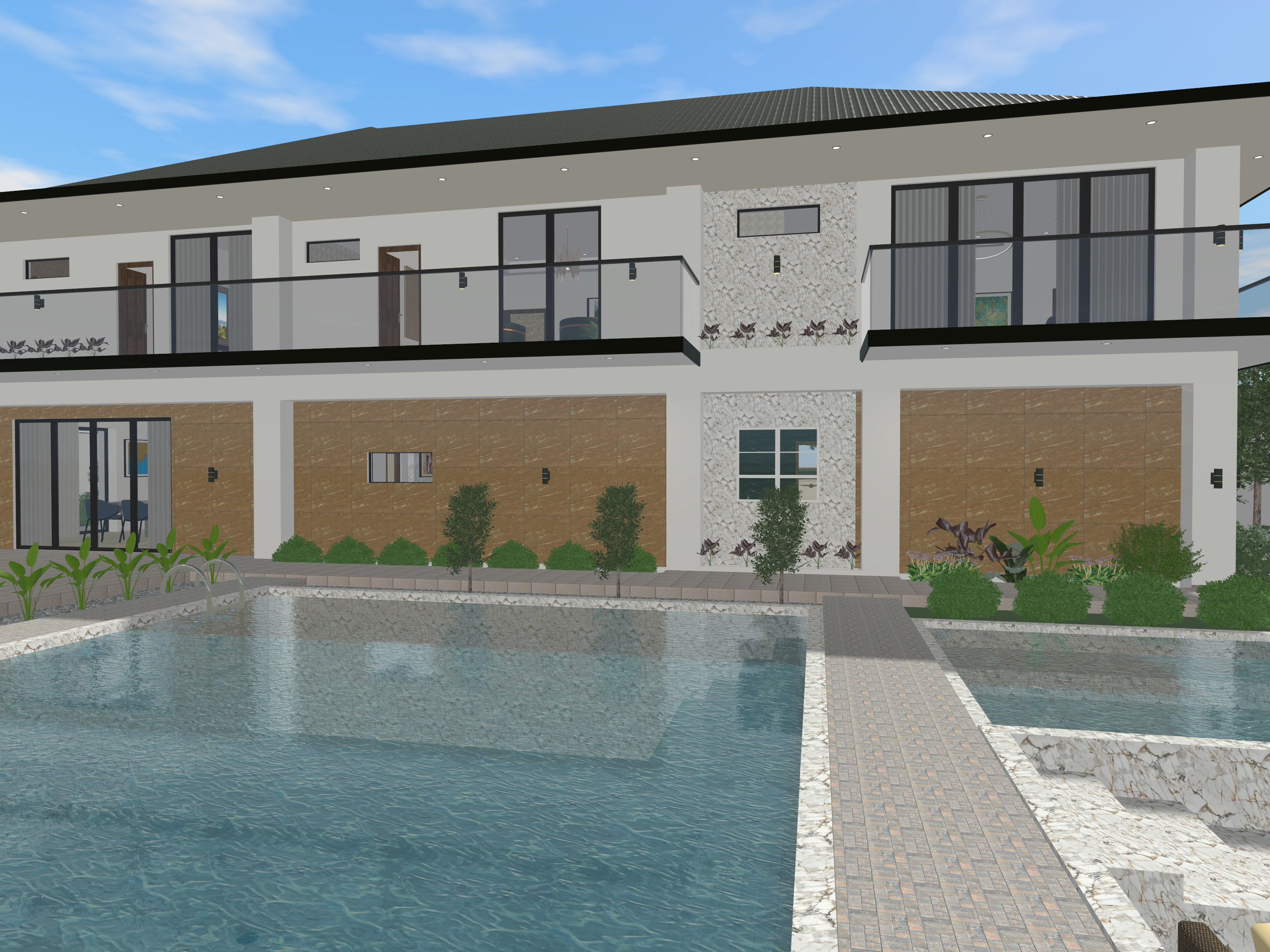 7 BEDROOM 2-STORY HOUSE 3D print model_6