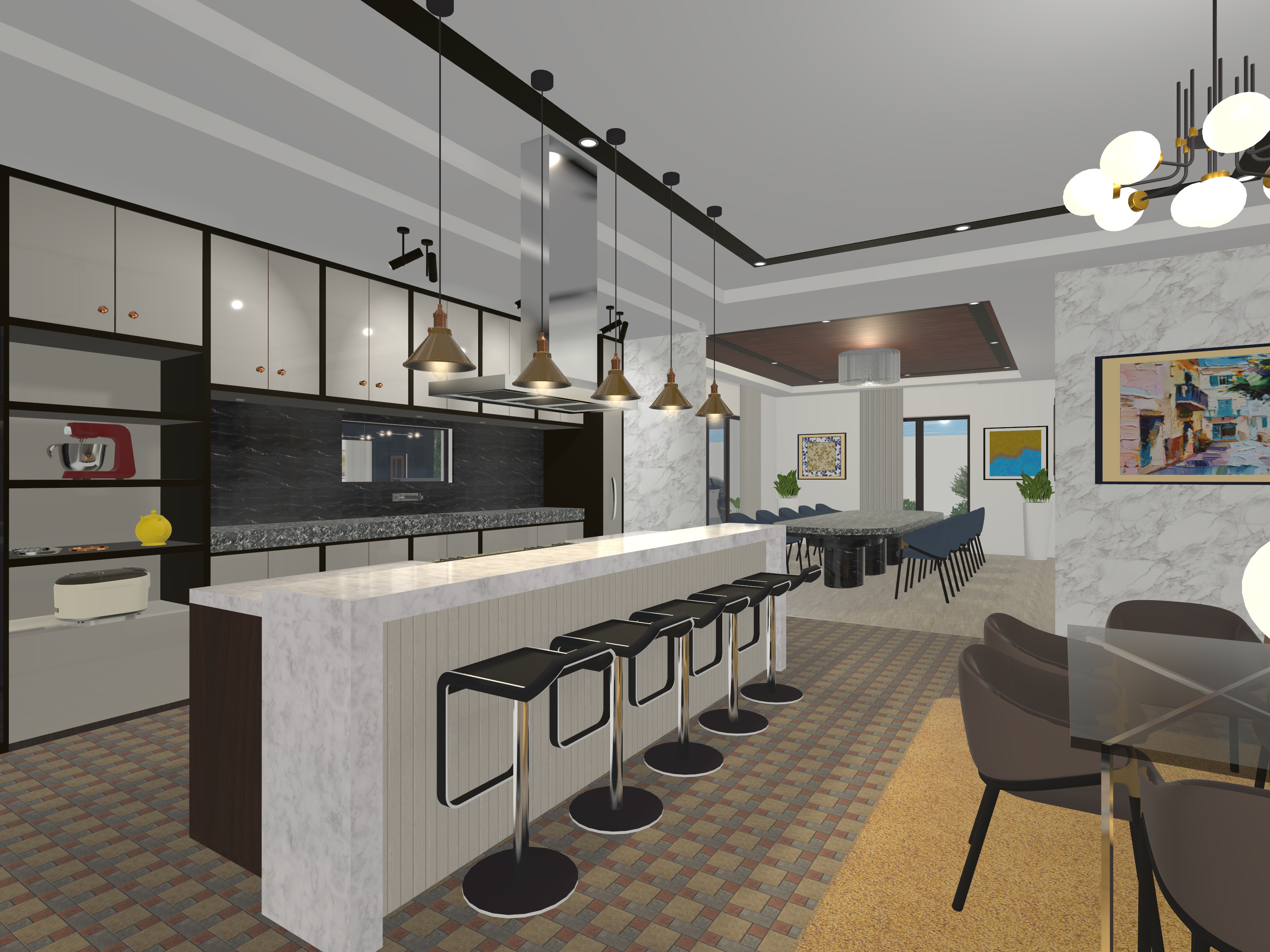 7 BEDROOM 2-STORY HOUSE 3D print model_9