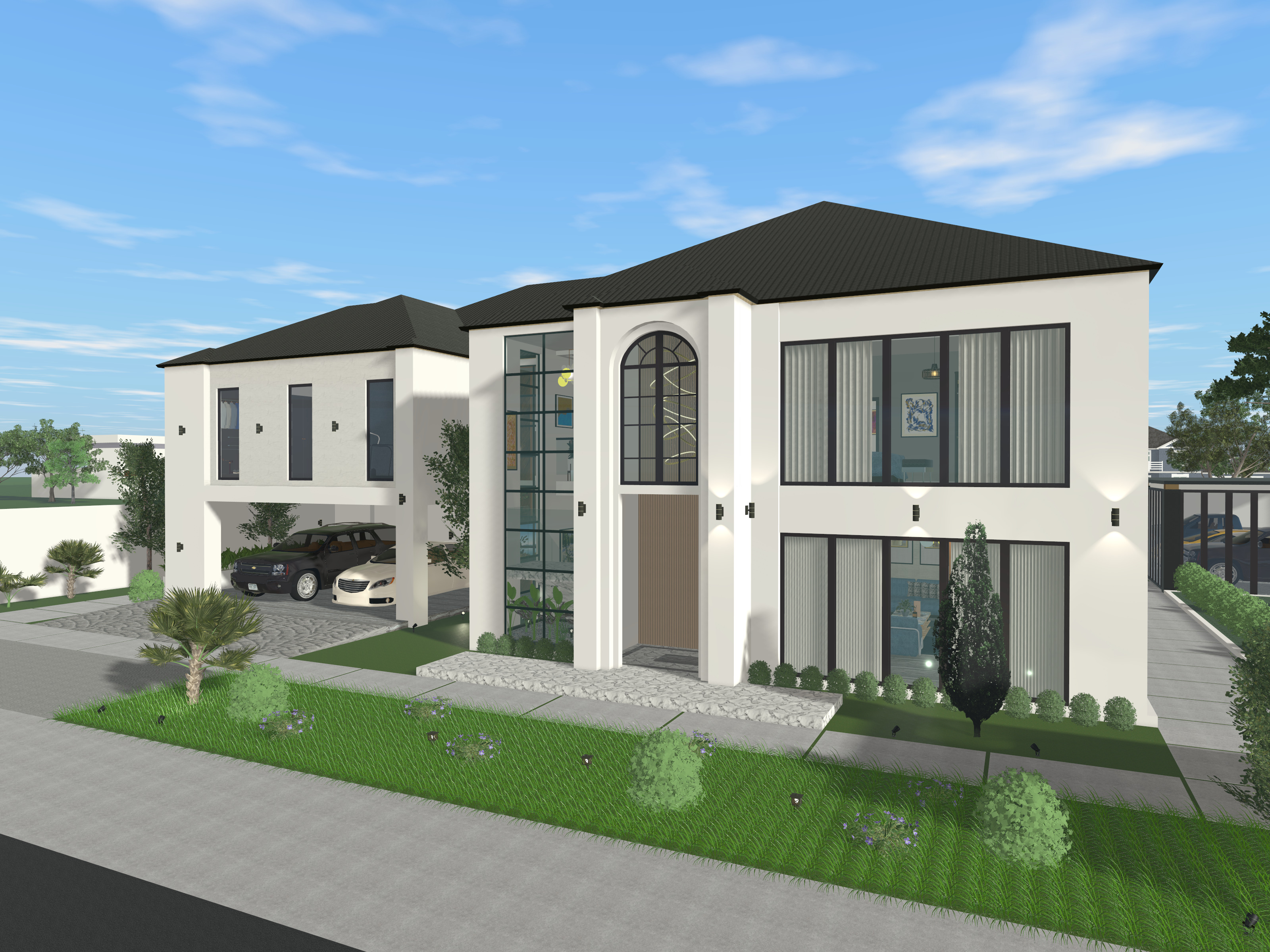7 BEDROOM 2-STORY HOUSE 3D print model_4