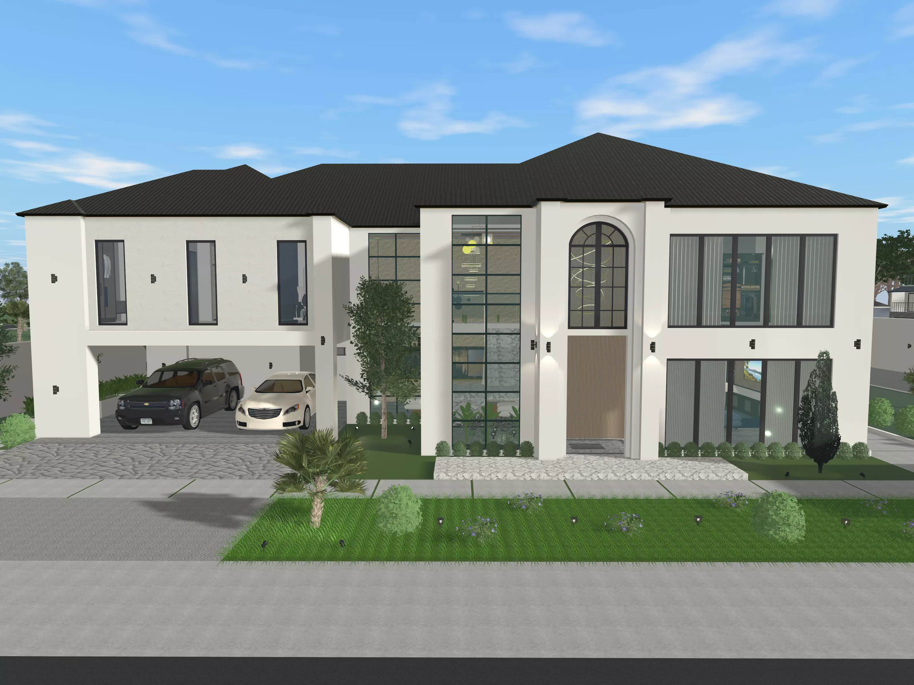 7 BEDROOM 2-STORY HOUSE 3D print model_0