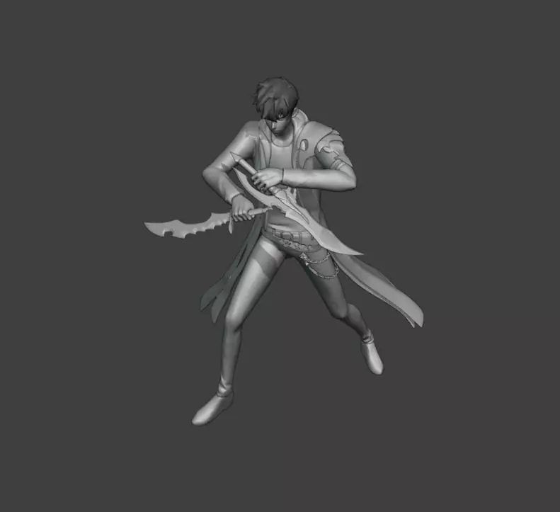 Sung Jin woo Solo Leveling Figure Collections 3D print model_0