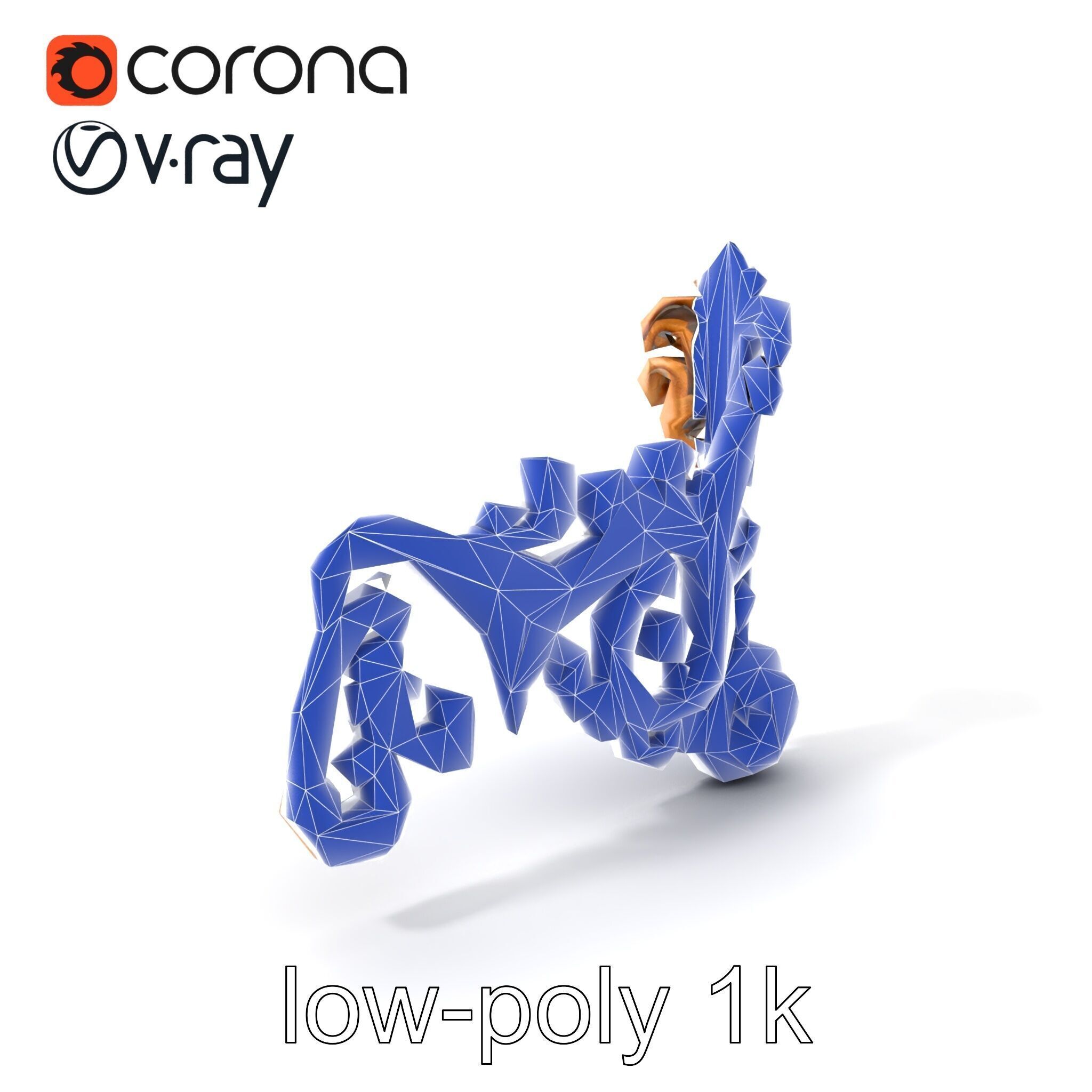 Ornate Decorative Element Model Pack Low-poly 3D model_7