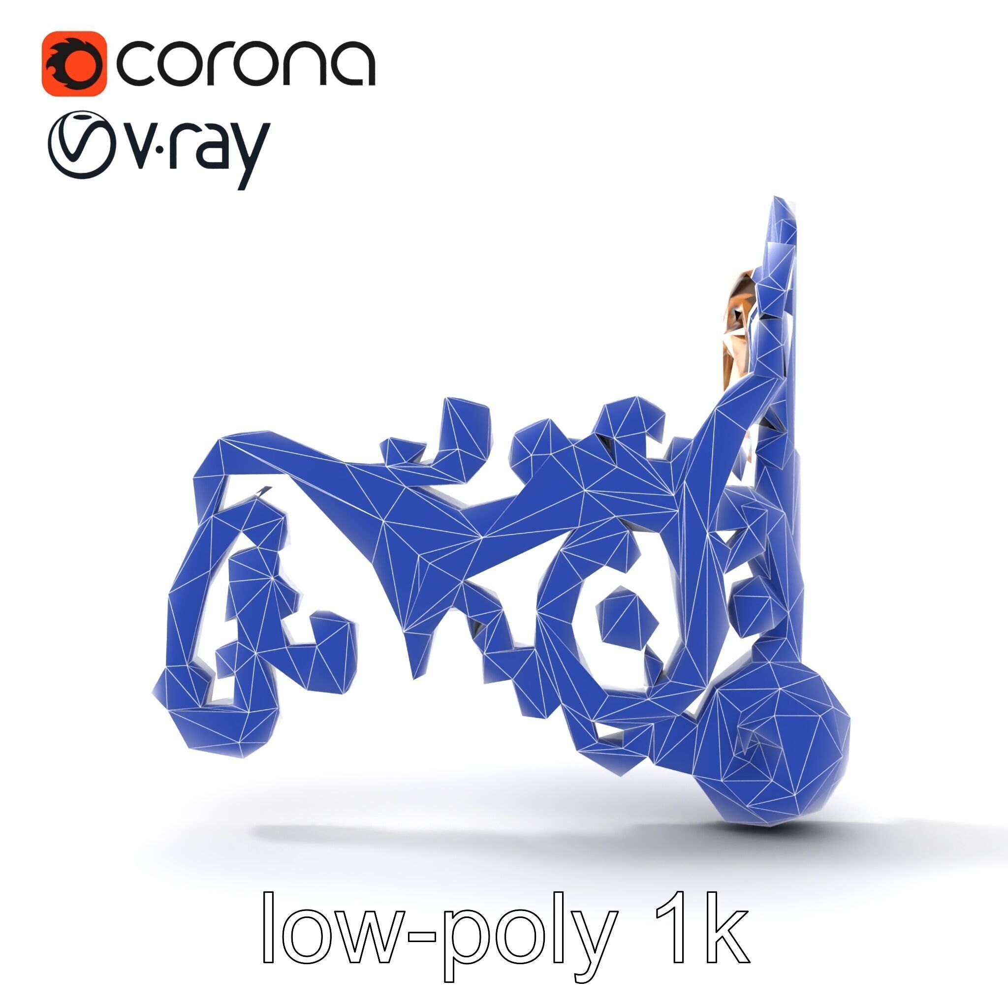Ornate Decorative Element Model Pack Low-poly 3D model_31