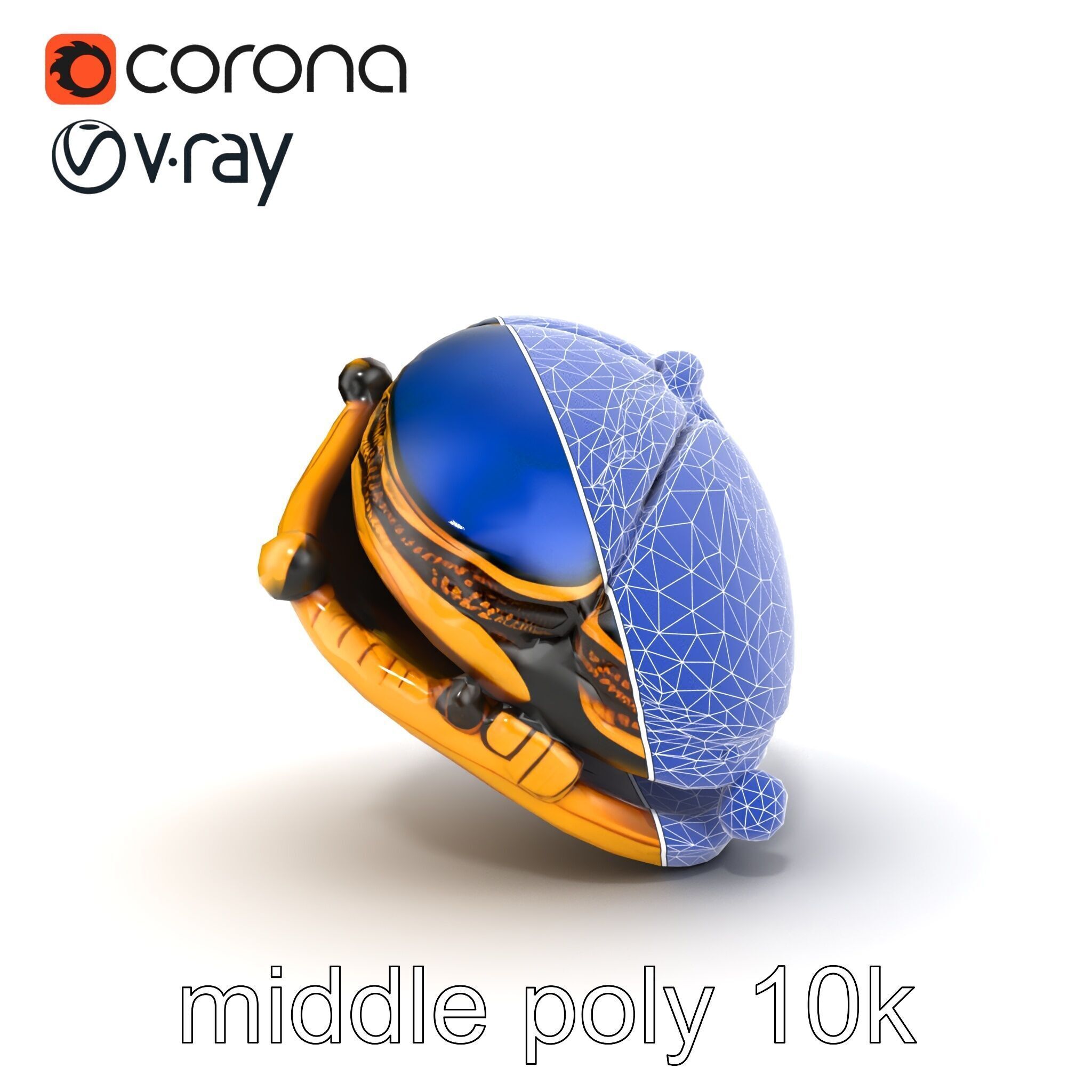 Egyptian Scarab Amulet Gemstone model pack Low-poly 3D model_21