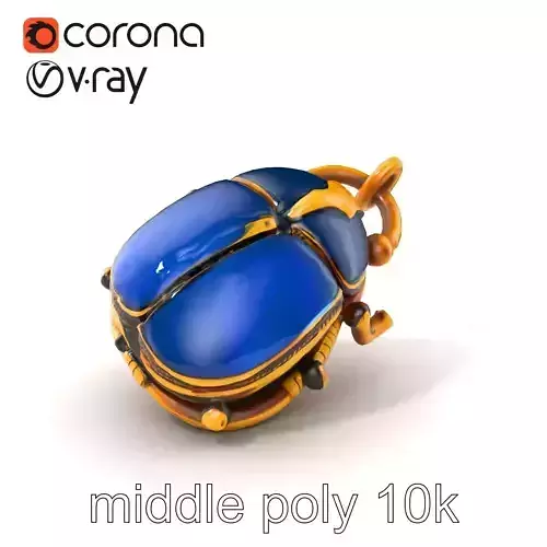 Egyptian Scarab Amulet Gemstone model pack Low-poly 3D model Egyptian Scarab Amulet Gemstone model pack Low-poly 3D model