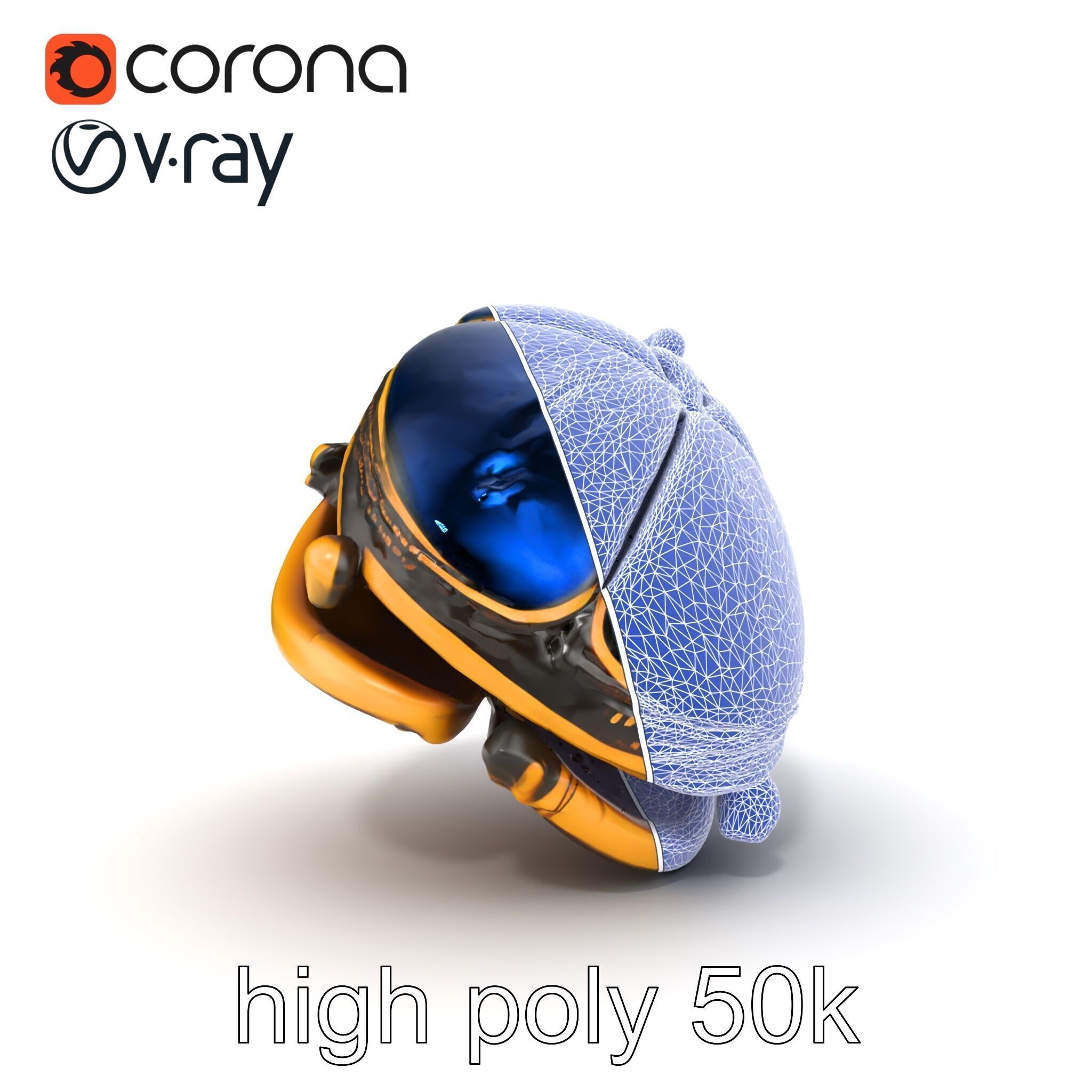 Egyptian Scarab Amulet Gemstone model pack Low-poly 3D model_22