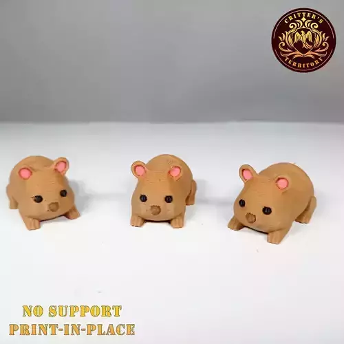 Flexi Mini Quokka No support Print in Place Articulated