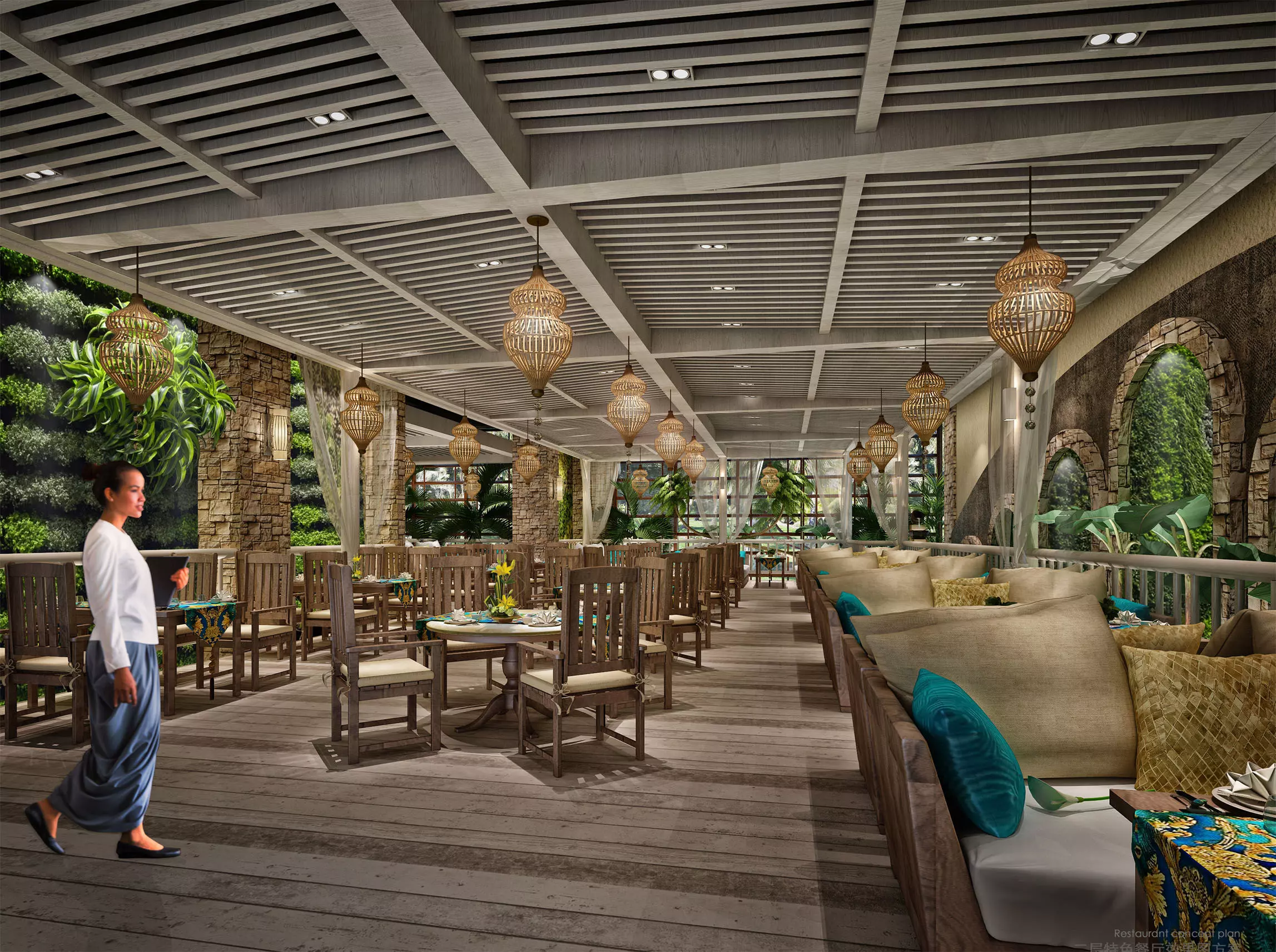 Restaurant 3D model_0