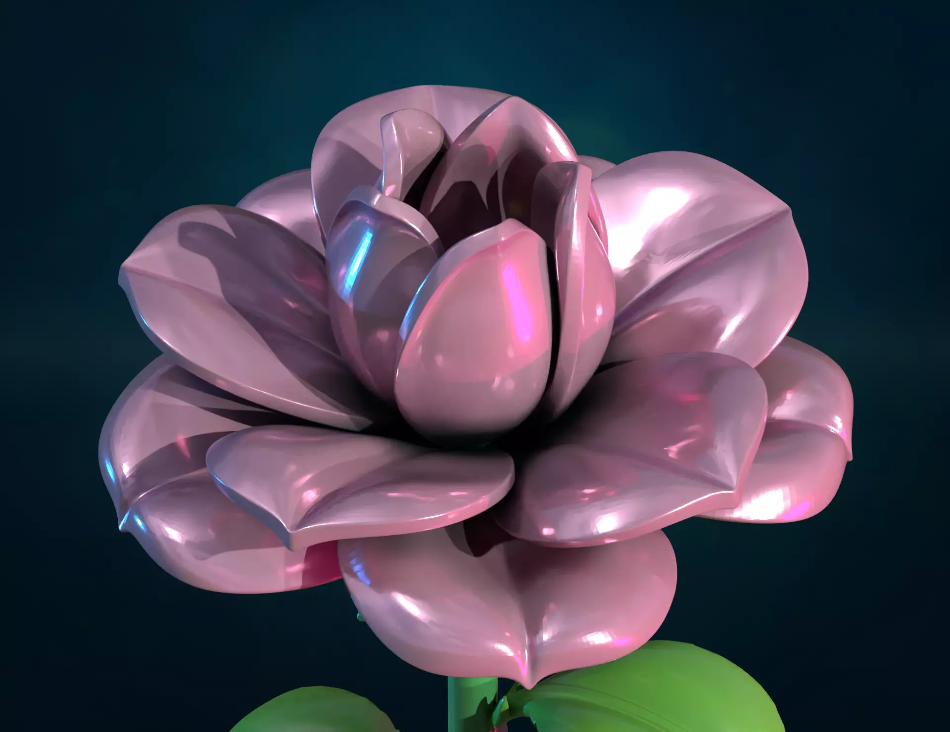 Rose assembly II 3D print model_0