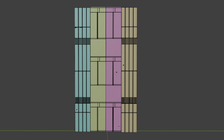 Tars Robot From Interstellar Low-poly 3D model_6