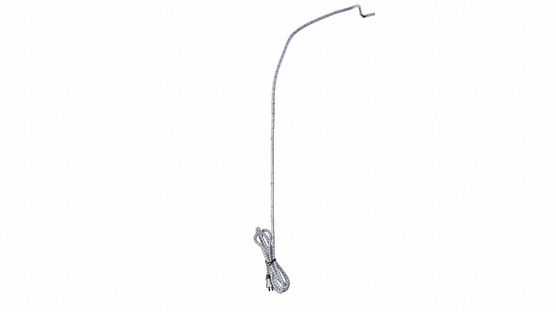 Electric Plug and wire Low-poly 3D model_11