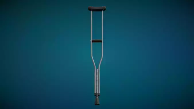 Underarm Crutch Low-poly 3D model