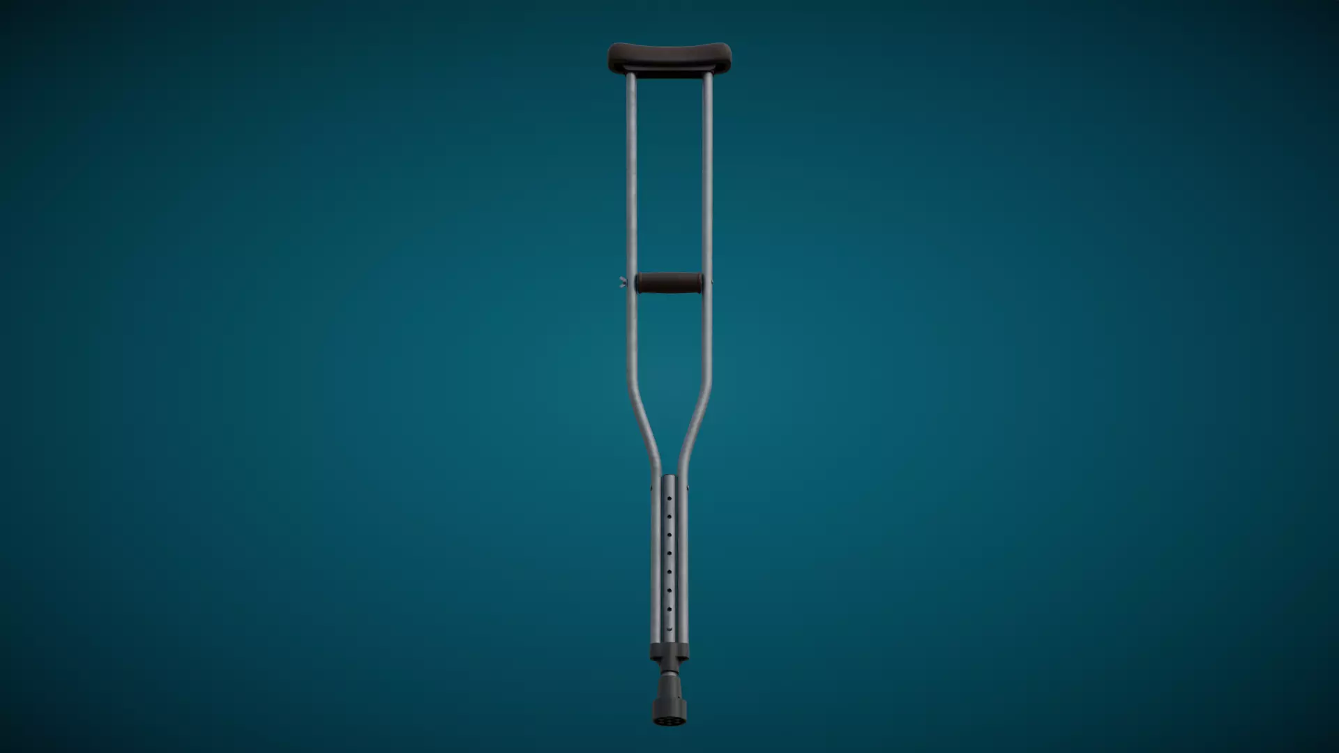 Underarm Crutch Low-poly 3D model
