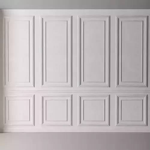 Classic 3D Wall Panel Elegant Design for Interior Decor 3D model