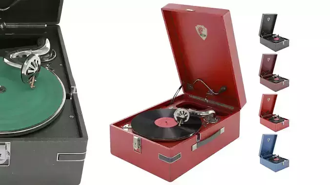 Gramophone PT-3 3D model