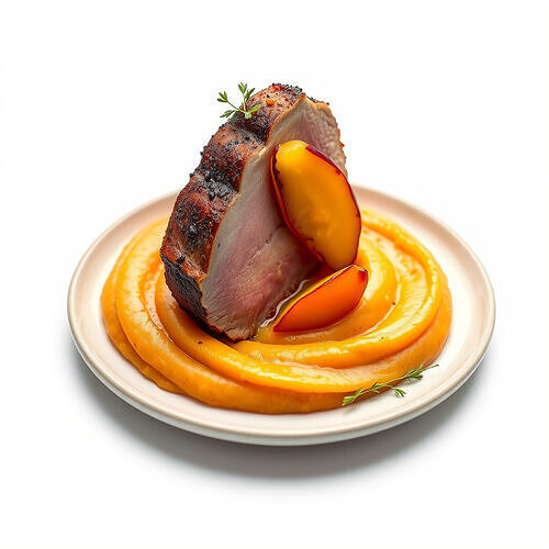Seared Duck Gourmet Dish model pack Low-poly 3D model 4
