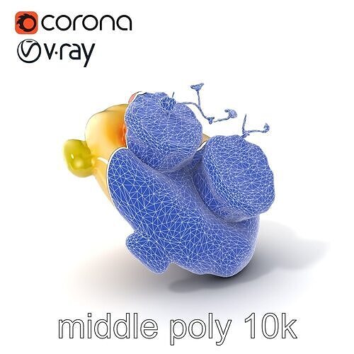 PanSeared Scallop Trio Gourmet Dish model pack Low-poly 3D model 6