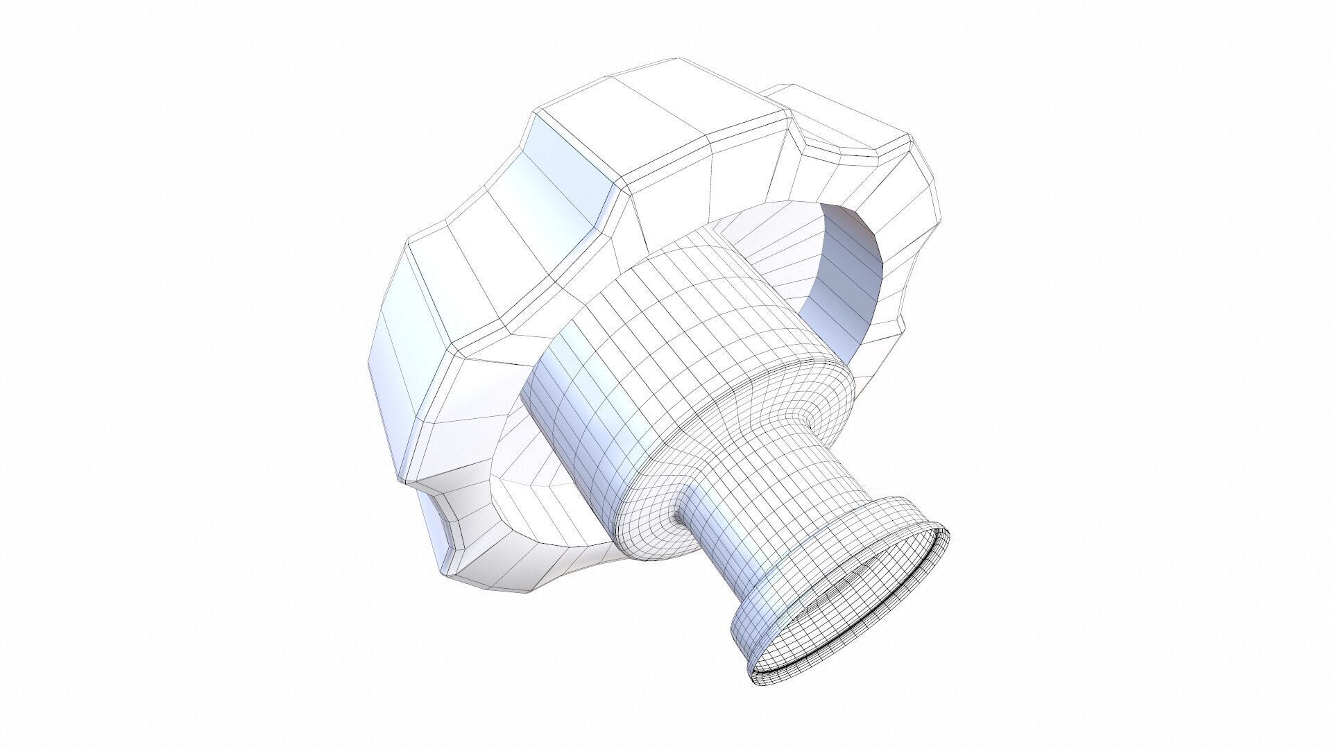 Industrial Knob 3D model_6