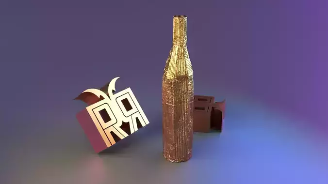 Contemporary Ceramic Cartocci Textured Vase