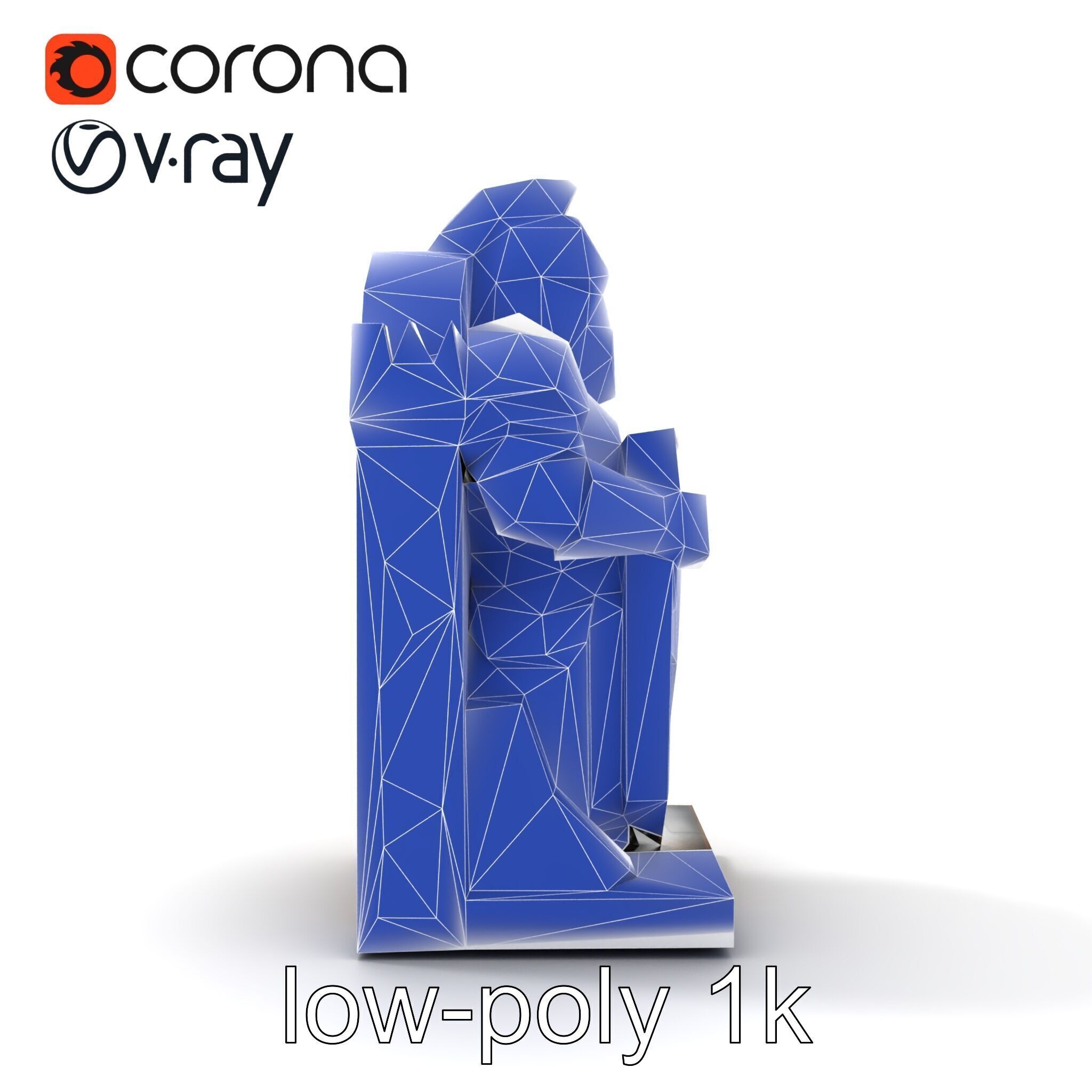 Medieval Knight Castle Bookend model pack Low-poly 3D model_22
