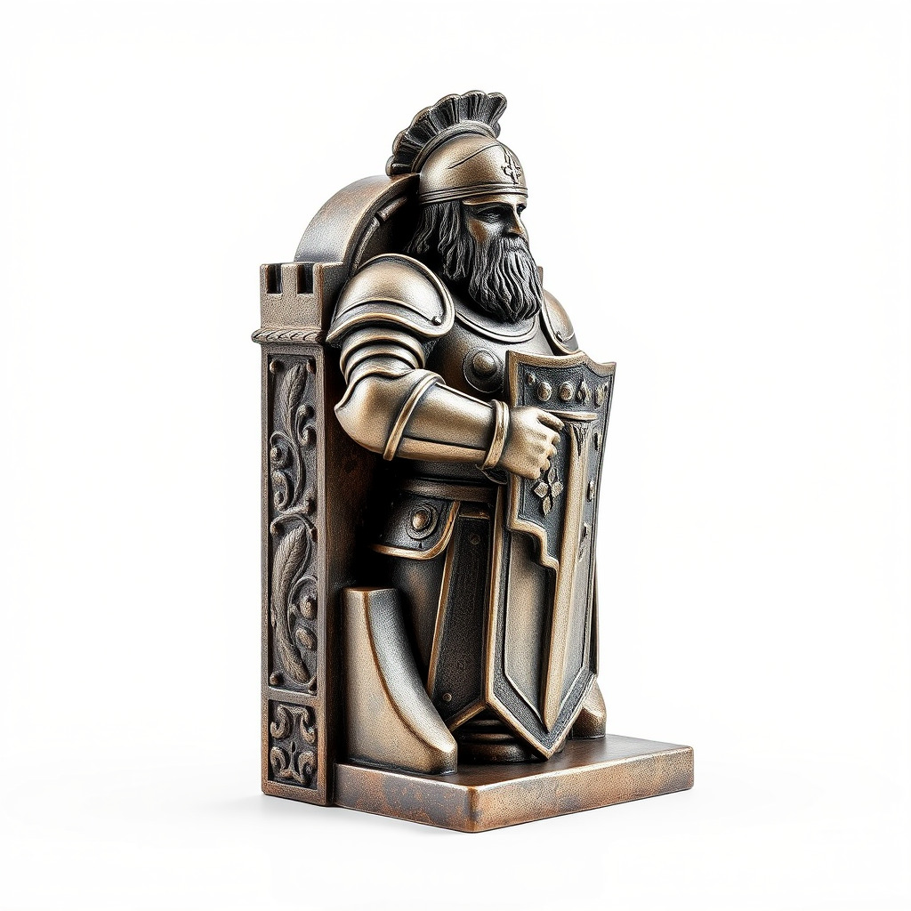Medieval Knight Castle Bookend model pack Low-poly 3D model_4