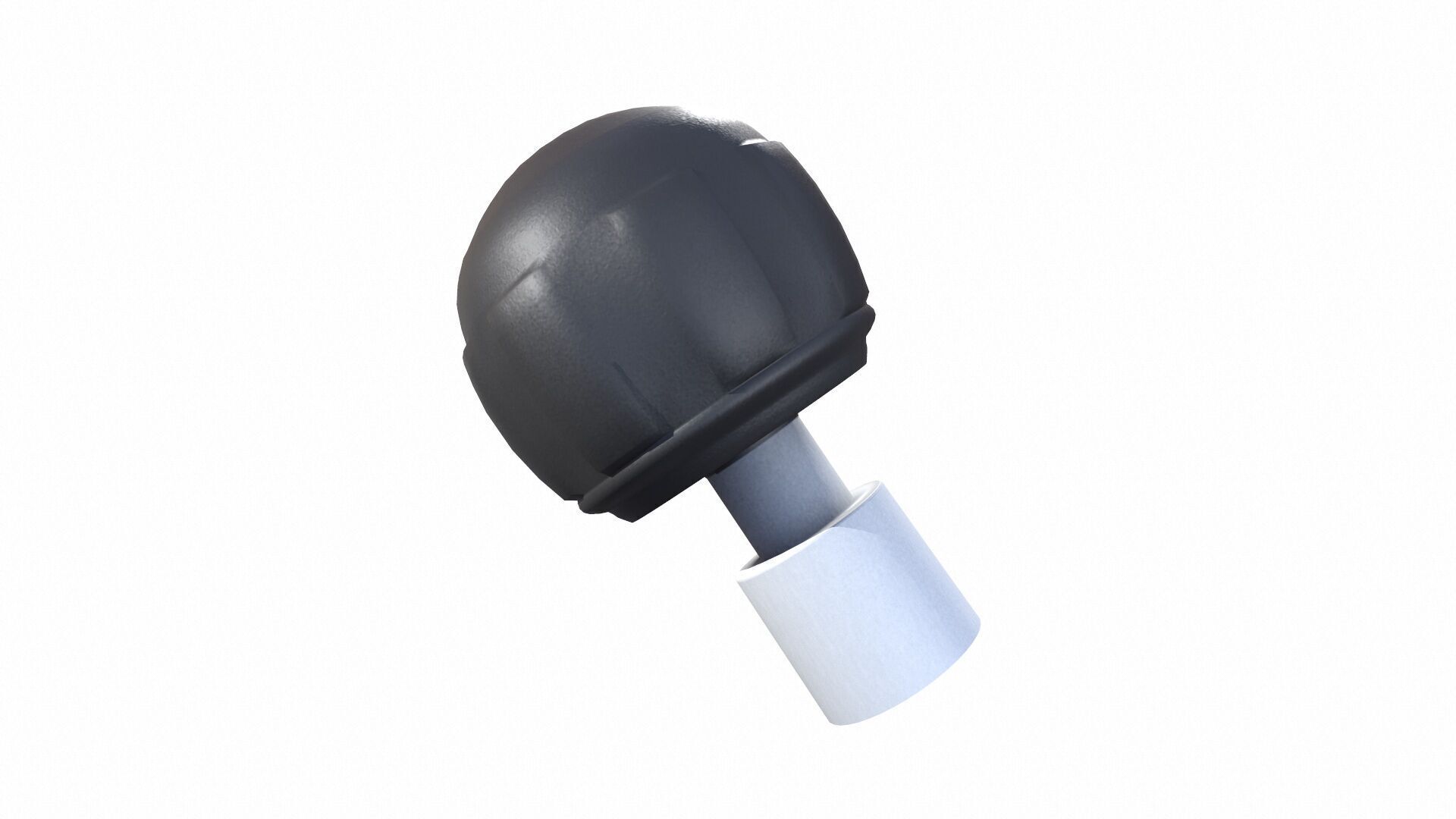 Industrial Knob Low-poly 3D model_2