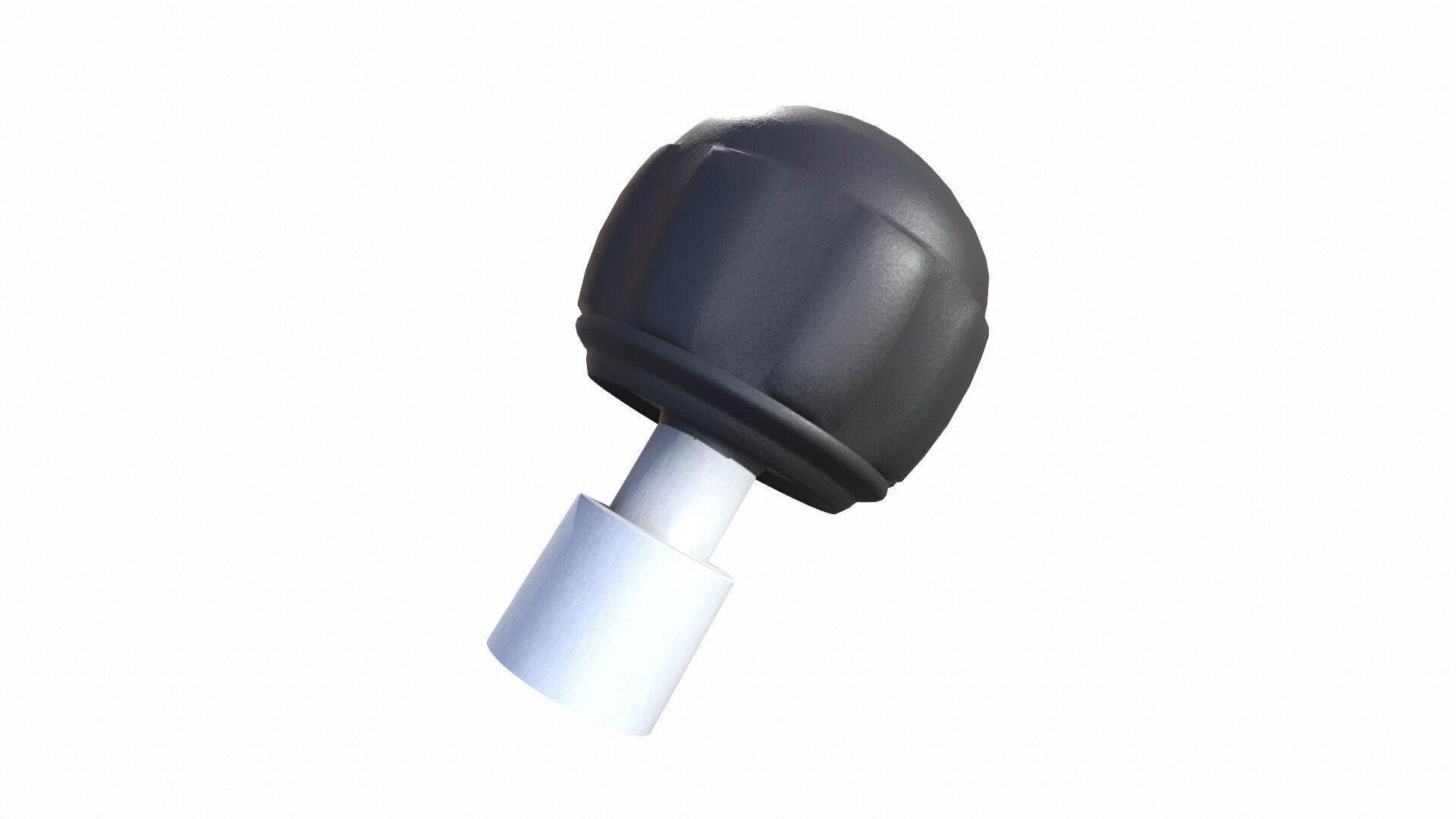 Industrial Knob Low-poly 3D model_3