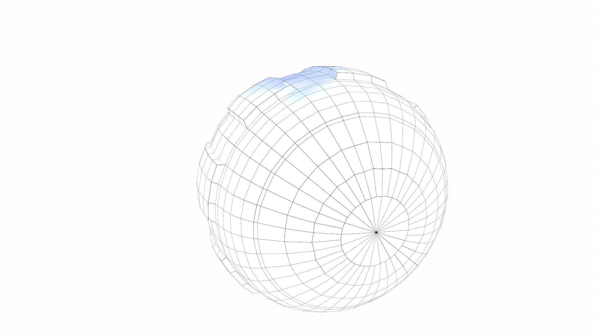 Industrial Knob Low-poly 3D model_6