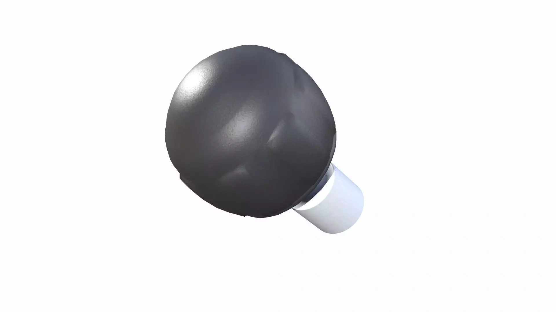Industrial Knob Low-poly 3D model_0