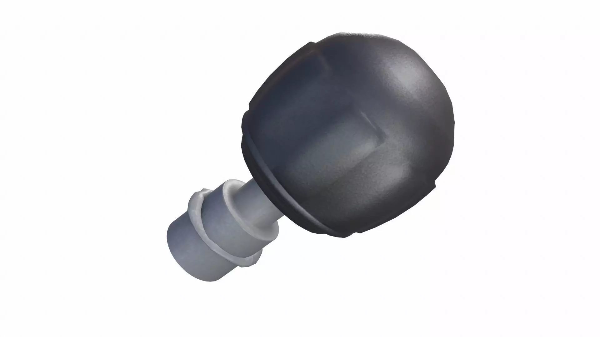 Industrial Knob Low-poly 3D model_0