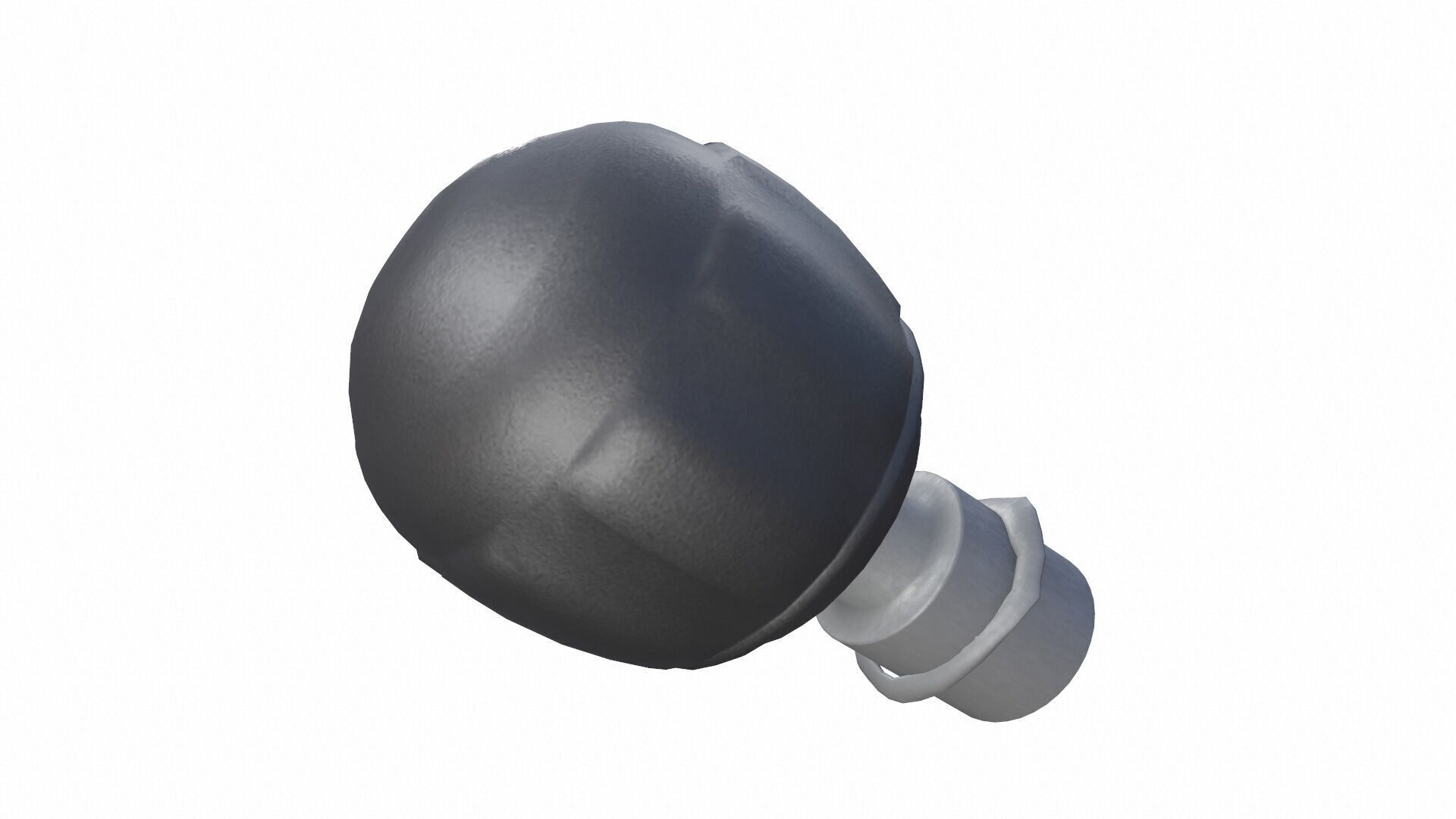 Industrial Knob Low-poly 3D model_4