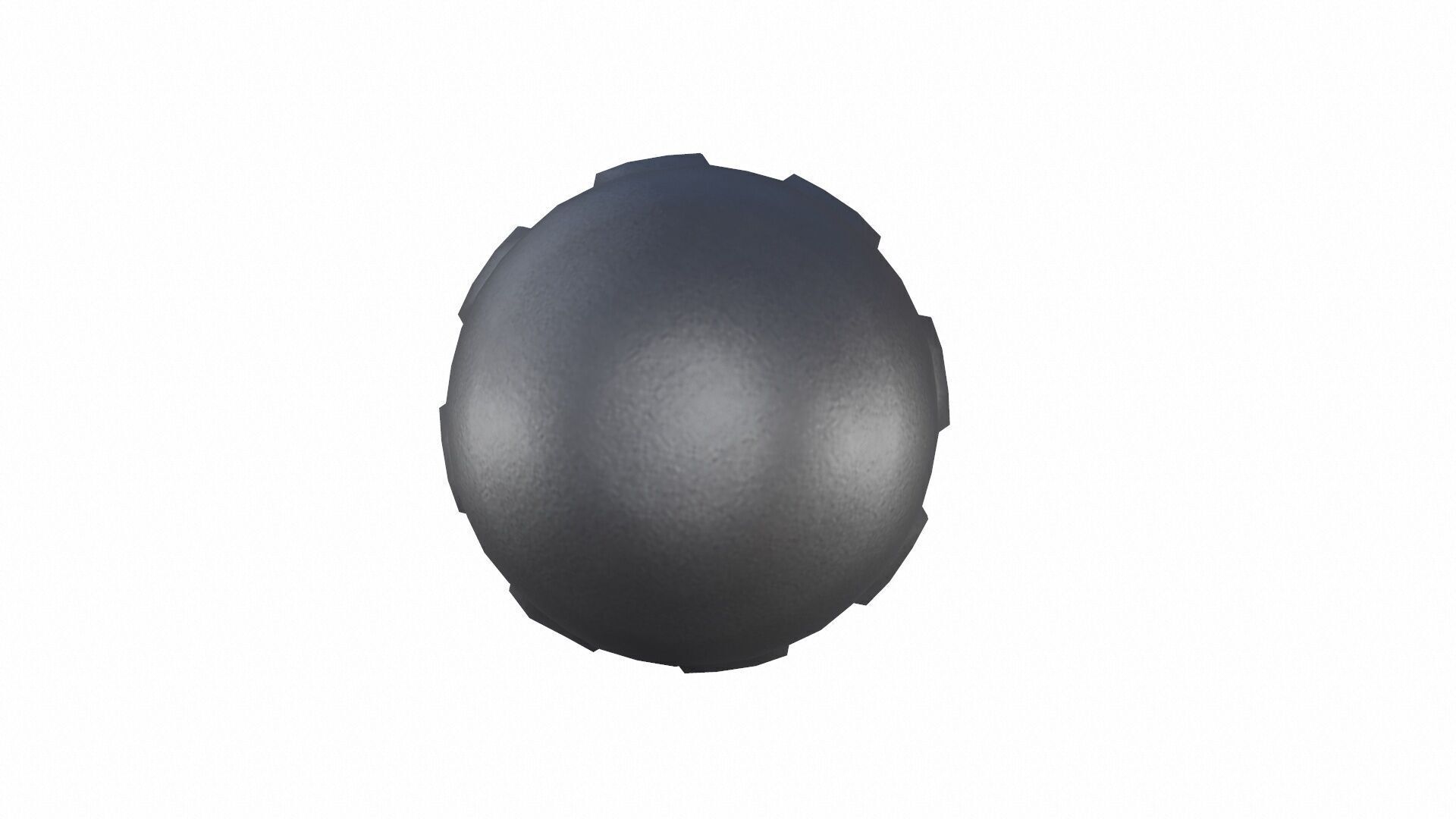 Industrial Knob Low-poly 3D model_3