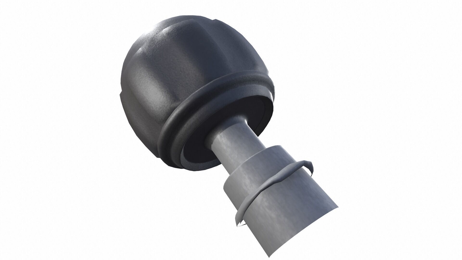 Industrial Knob Low-poly 3D model_6