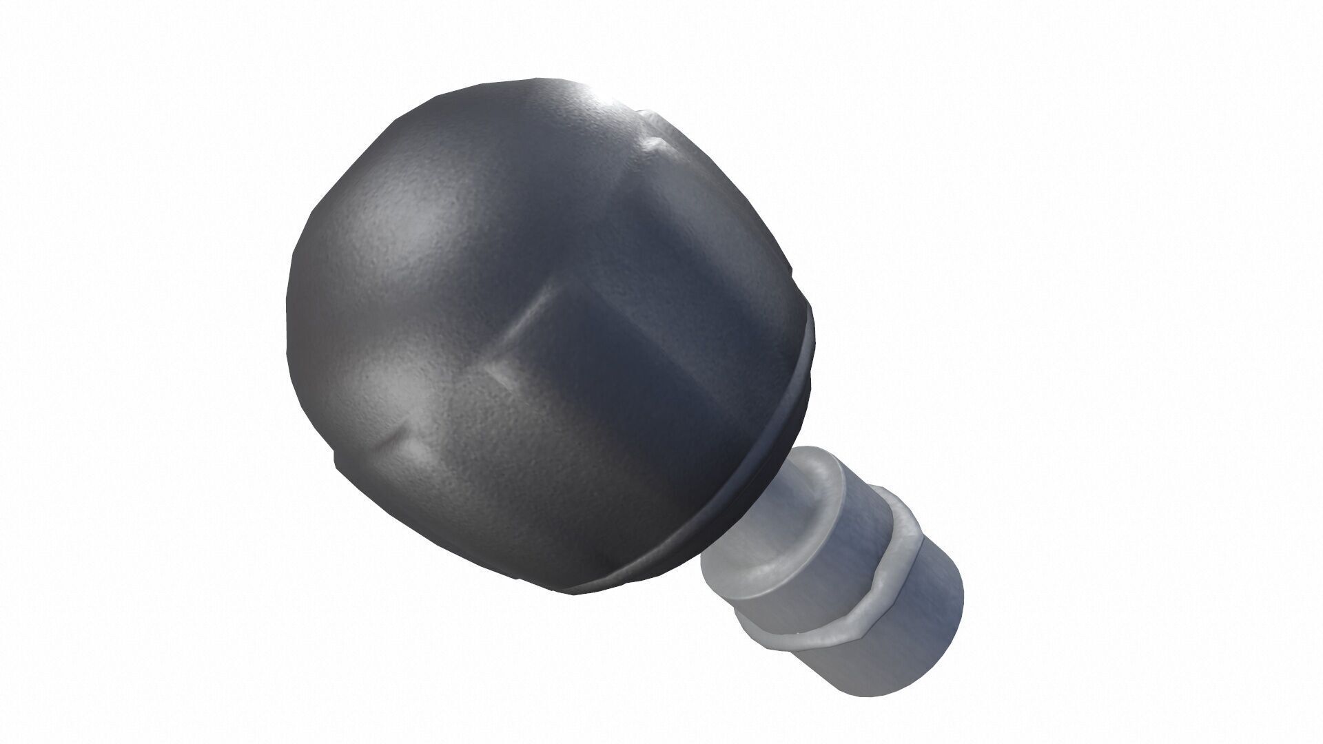 Industrial Knob Low-poly 3D model_7