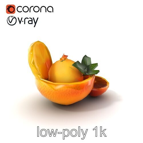 Gourmet Citrus Sorbet Model Pack Low-poly 3D model 5