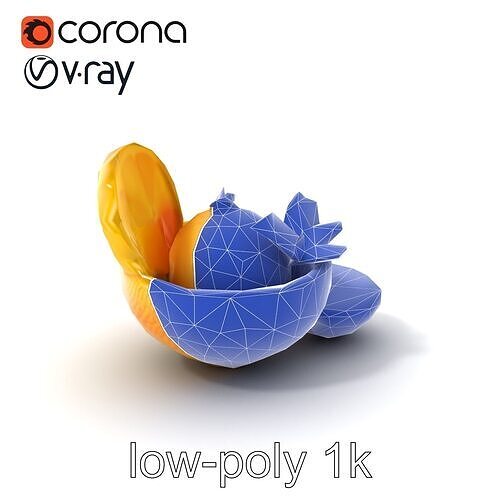 Gourmet Citrus Sorbet Model Pack Low-poly 3D model 7