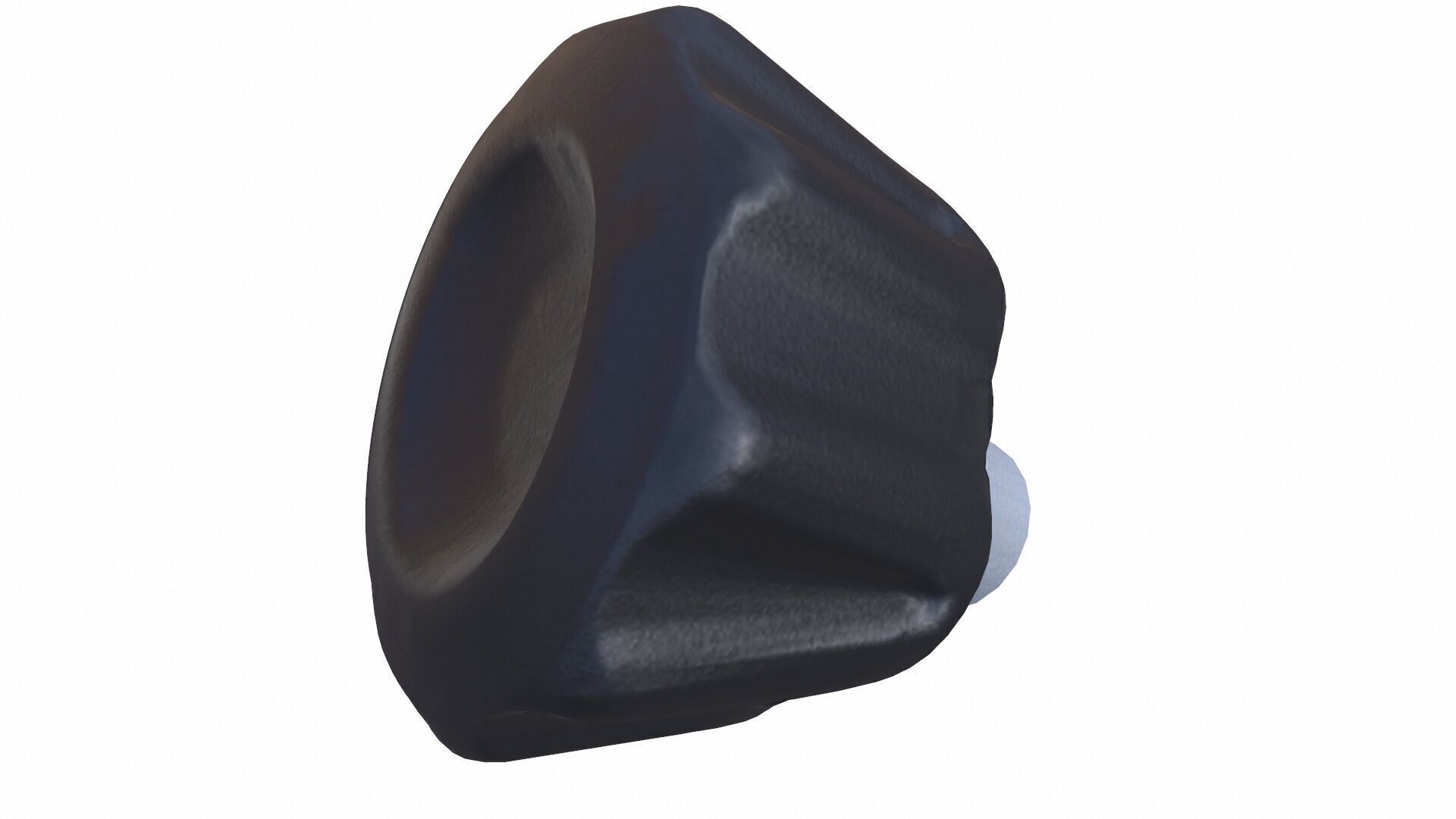 Industrial Knob Low-poly 3D model_8