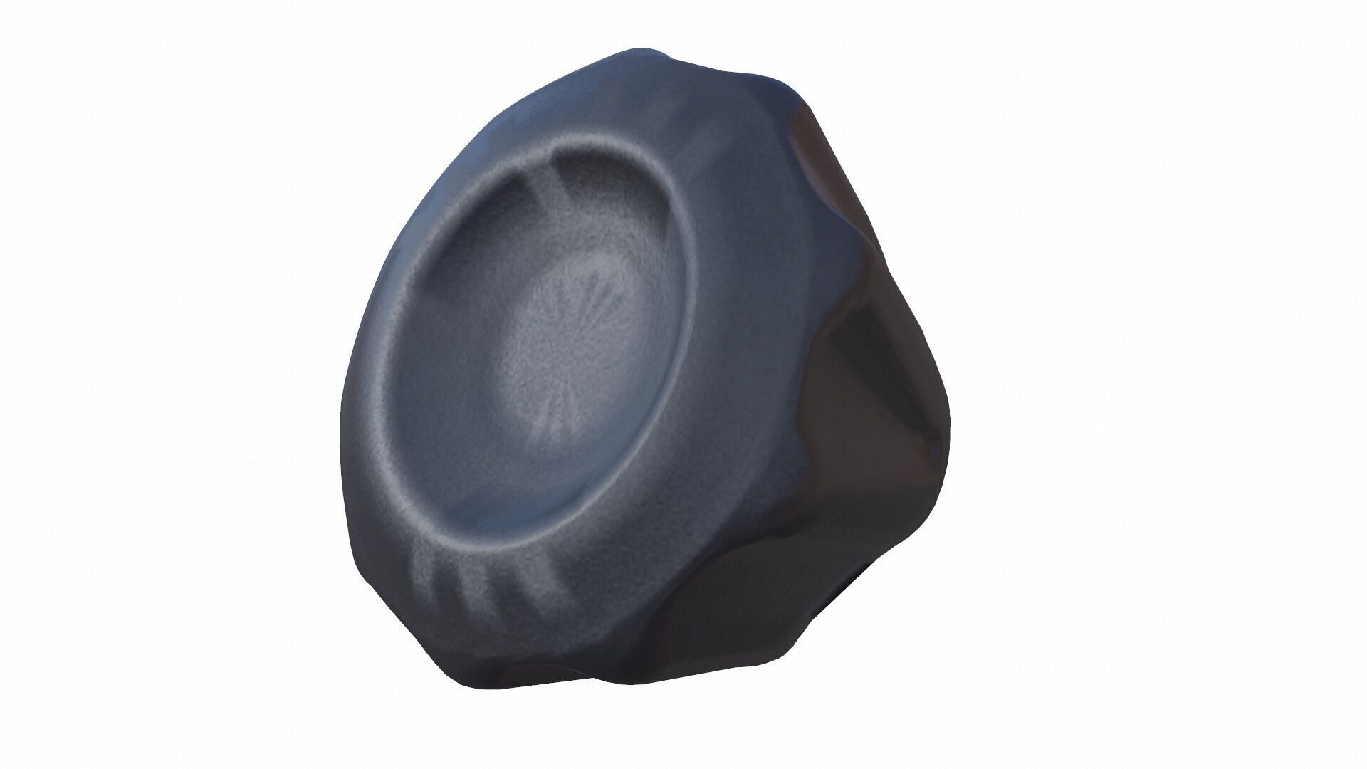 Industrial Knob Low-poly 3D model_2