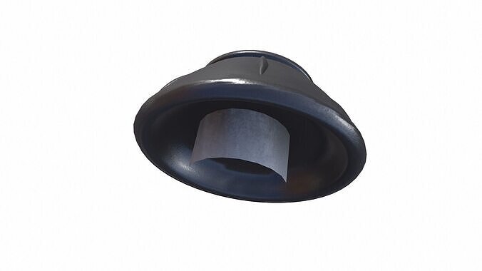 Industrial Knob Low-poly 3D model 4