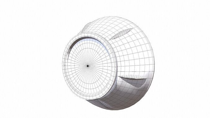 Industrial Knob Low-poly 3D model 7