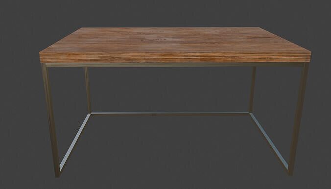 wooden desk free VR / AR / low-poly 3D model | CGTrader