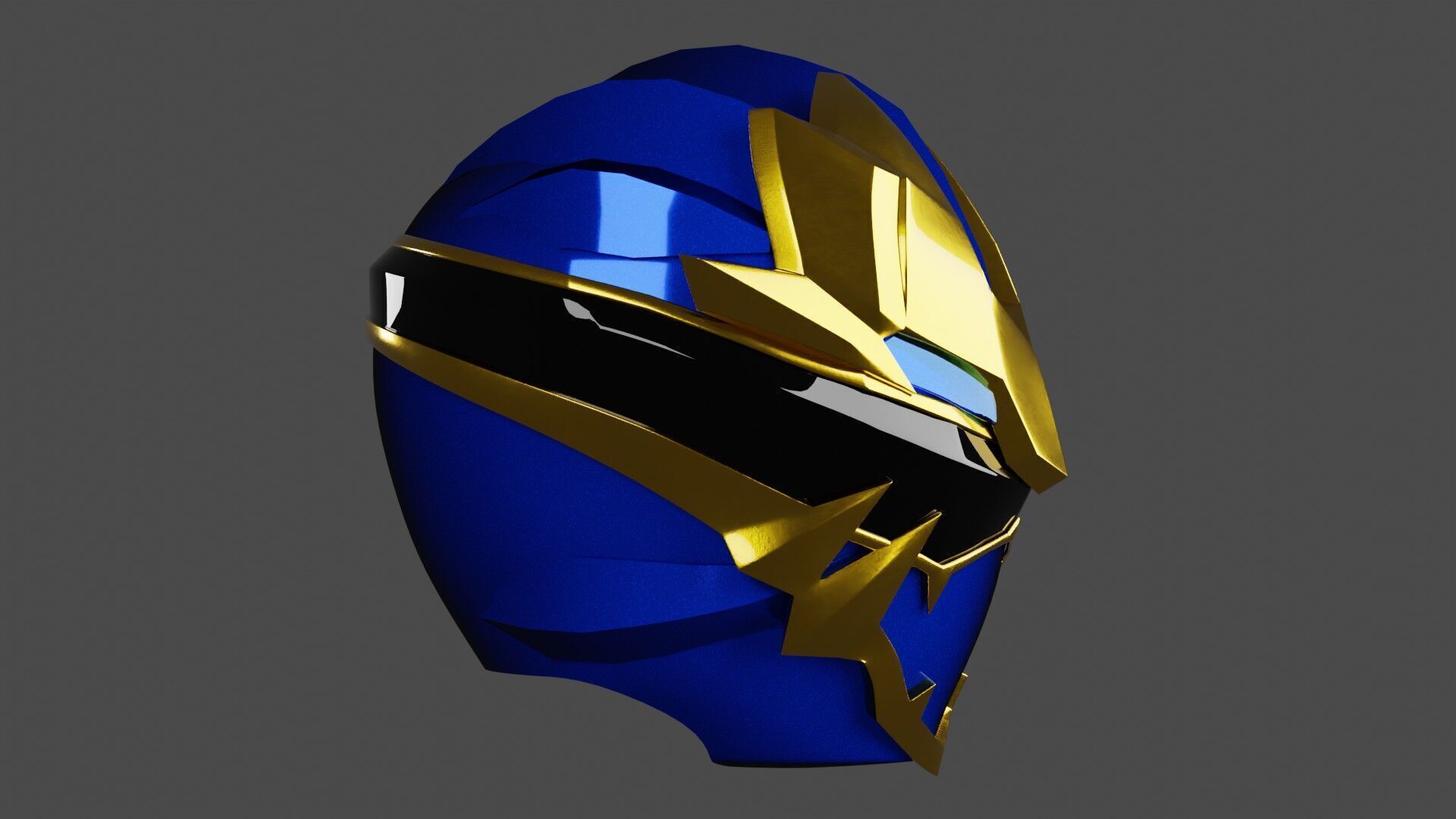 Gozyu Leon Helmet - Gozyuger 3D model_3