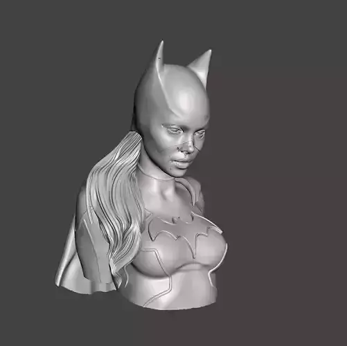 Batgirl Bust STL 3d Print model